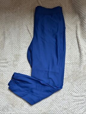 lululemon Adapted State HR Fleece Jogger Size 10 cobalt blue